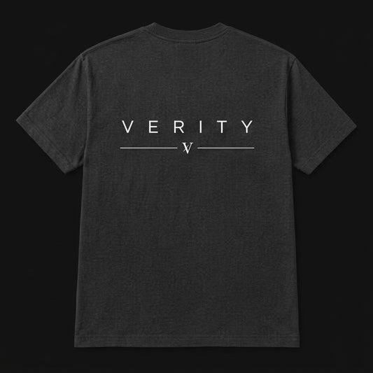 The Wordmark Tee — Charcoal