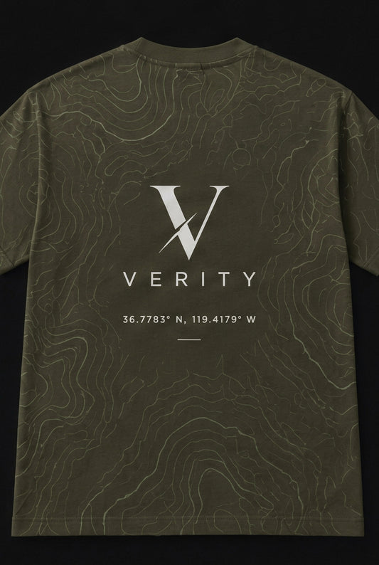 The Coordinates Tee — Olive